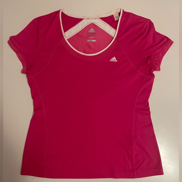 Adidas Women’s Pink Climacool Shirt - Picture 1 of 5